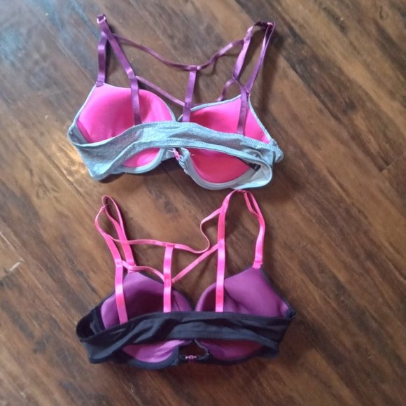 XOXO 34C Grey and Black Bras With Intricate Back Design - Picture 4 of 8